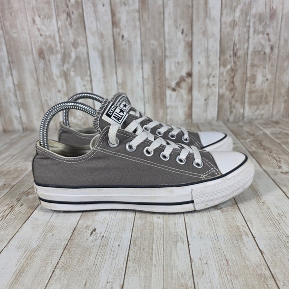 Converse All Star Low Top‎ Canvas Sneakers Casual Shoes Gray Unisex Size 7 - Picture 1 of 8
